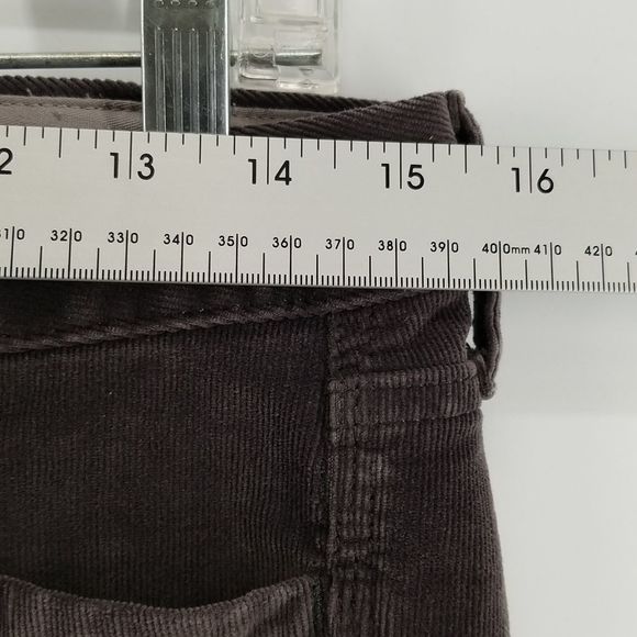 Banana Republic Grey Corduroys Womens Pants Size 26 Low Rise Straight Leg - Picture 7 of 11